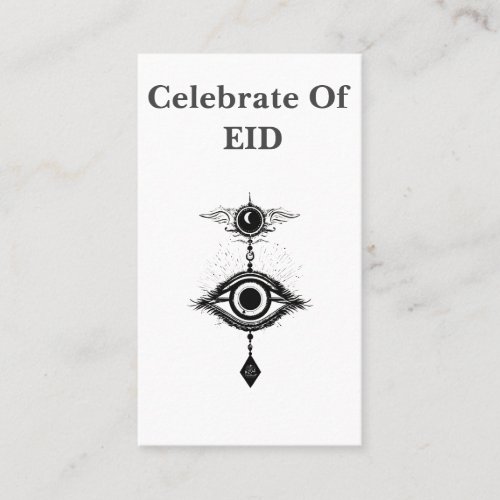 Master Eye Celebrate Eid Logo Design Business Card