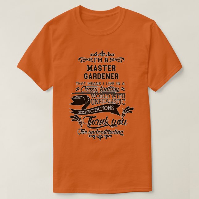 Master Gardener Birthday Christmas GiftPresent 1 T-Shirt (Design Front)