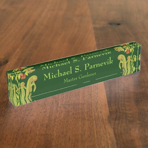 Master Gardener Carnivorous Plant Botanical Nameplate