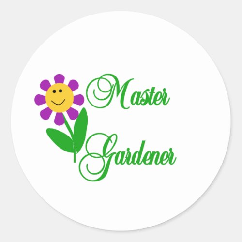 Master Gardener Classic Round Sticker