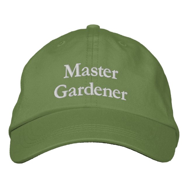 Master Gardener Embroidered Baseball Cap (Front)