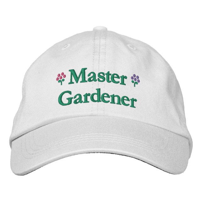 Master Gardener Embroidered Baseball Cap (Front)