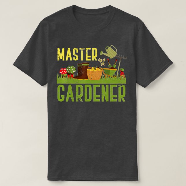 Master Gardener Gardening  T-Shirt (Design Front)