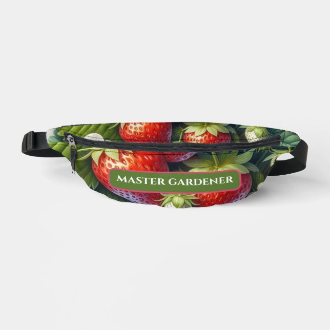 Master Gardener Strawberry Print  Fanny Pack (Front)
