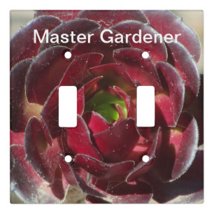 Master Gardener Succulent Photo Desert Gardening Light Switch Cover