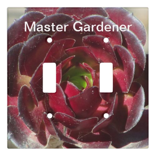 Master Gardener Succulent Photo Desert Gardening Light Switch Cover