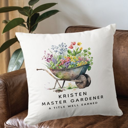 Master Gardener Throw Pillow