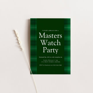 Master Golf Watch Party Invite
