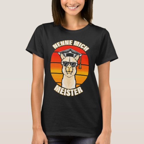 Master Graduation  Llama  Master Letter Exam T-Shirt