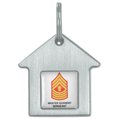 Master Gunnery Sergeant Pet ID Tag