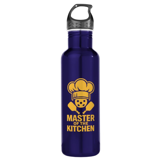 Master In The Kitchen  Stainless Steel Water Bottle (Front)