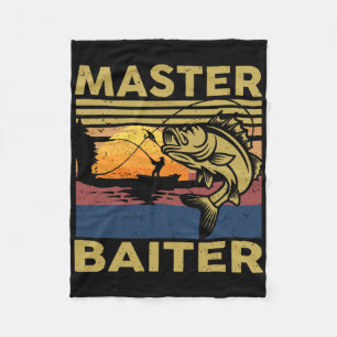 Master Iter Fishing-shirt Funny Grandpa B Dad Gift Fleece Blanket