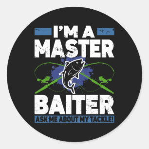 Master Iter Shirt Funny Fishing Fisherman Fish Classic Round Sticker