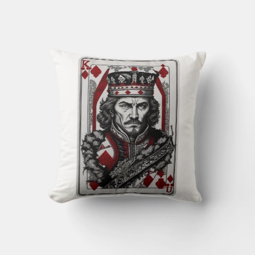  Master King t_shirt design Throw Pillow