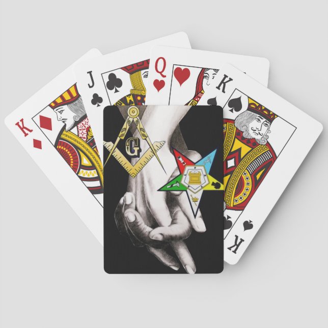 Master Mason/ Eastern Star Poker Cards (Back)