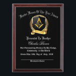 Master Mason of the year Award Plaque<br><div class="desc">Master Mason of the year Award Plaque</div>