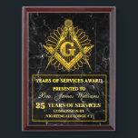 Master Mason Year Of Services Award Plaque<br><div class="desc">Master Mason Year Of Services Award Plaque</div>