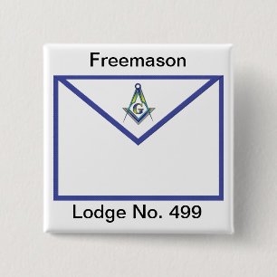 Master Masons Apron Pinback Button