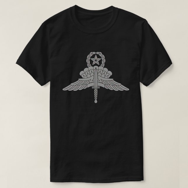Master Military Freefall Parachutist Badge - US Ar T-Shirt (Design Front)