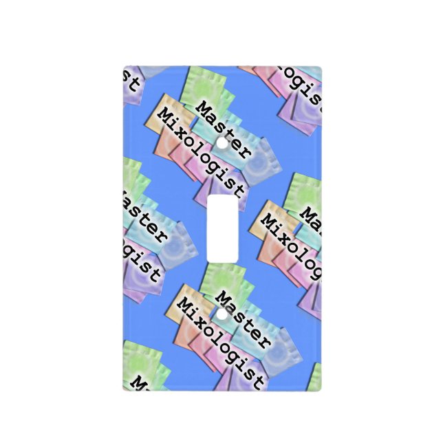 Master Mixologist Bartender Light Switch Cover (Front)
