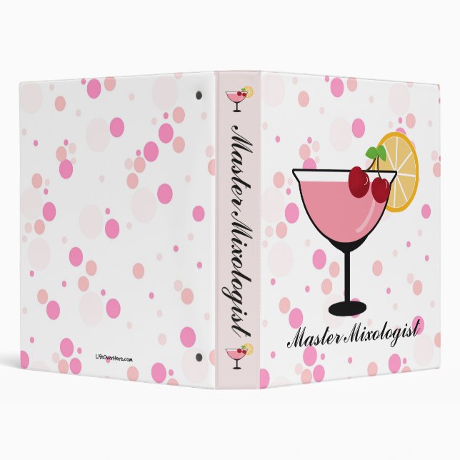 Master Mixologist- Personalized Recipe Binder (Background)