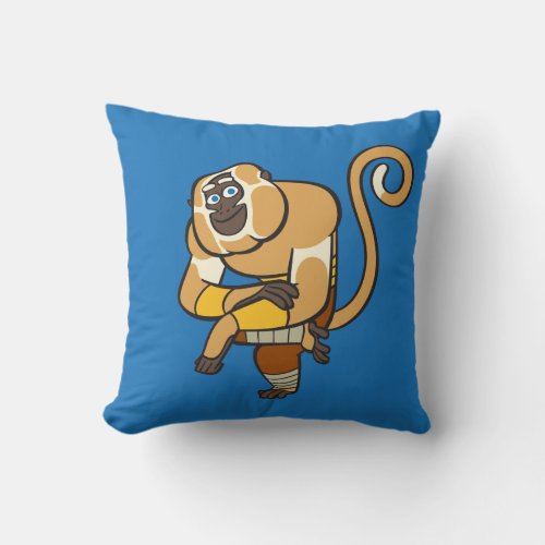 Master Monkey Throw Pillow