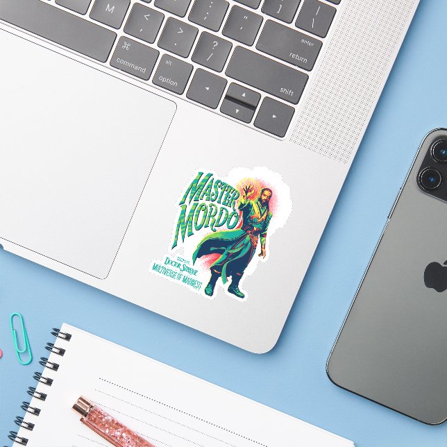 Master Mordo Illustration Sticker (Laptop w/ iPhone)