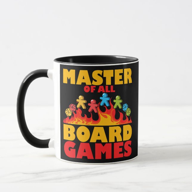 master of all board games game night Outfit  Mug (Left)