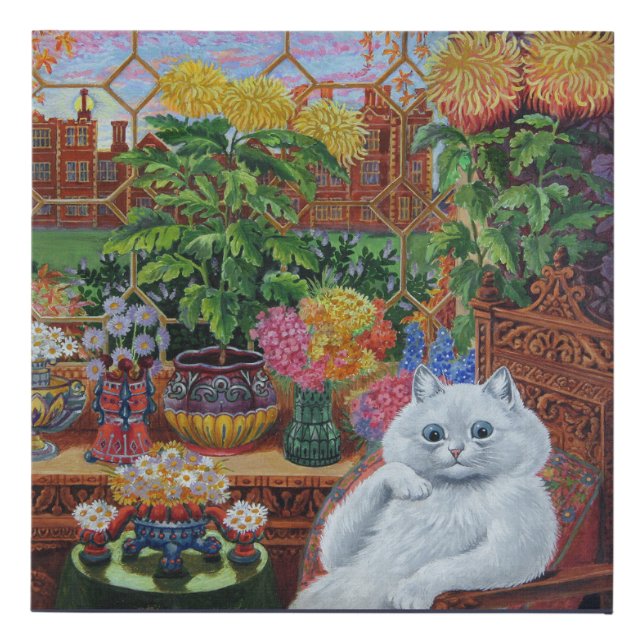 “Master of Cat College” by Louis Wain Faux Canvas Print (Front)