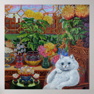 “Master of Cat College” by Louis Wain Poster