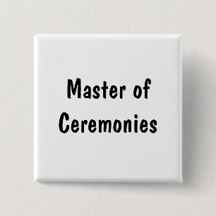 Master of Ceremonies Pinback Button