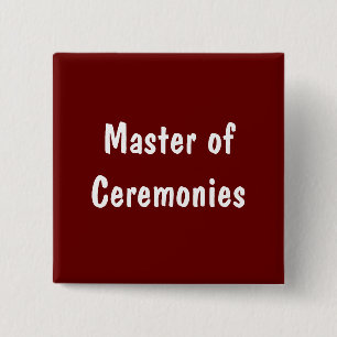 Master of Ceremonies Pinback Button