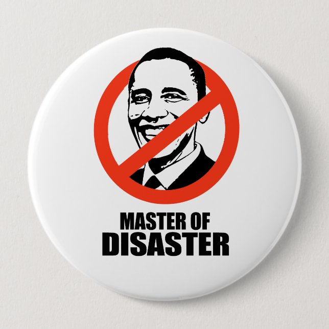 Master of Disaster Pinback Button (Front)
