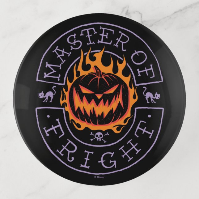 Master of Fright - Flaming Pumpkin Head Trinket Tray (Front)