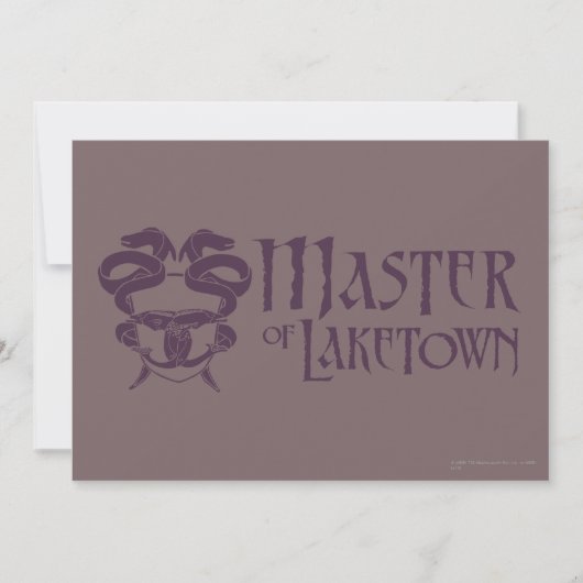 Master Of Laketown Name (Front)
