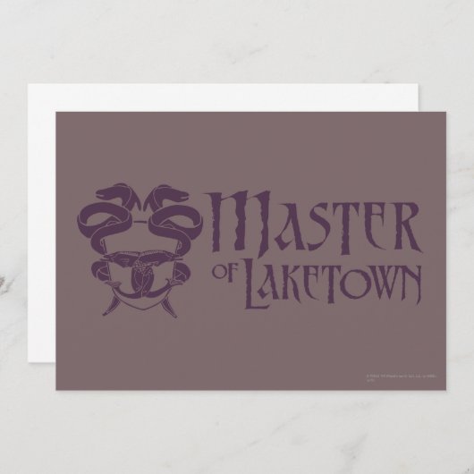 Master Of Laketown Name (Front/Back)
