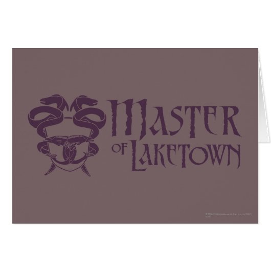 Master Of Laketown Name Cards (Front Horizontal)