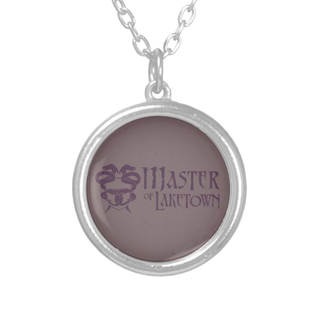 Master Of Laketown Name Silver Plated Necklace (Front)