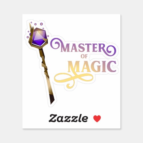 Master of Magic Wizard Sticker
