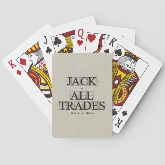 Master of Many Trades -  Poker Cards (Back)