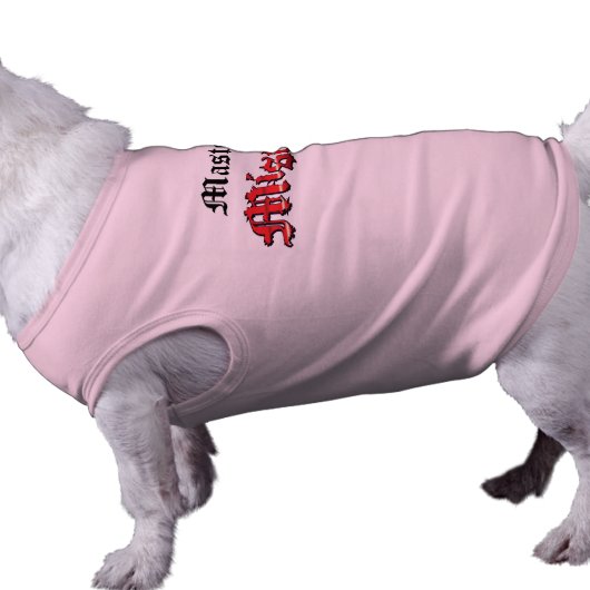 Master of Mischief Dog t-shirt (Side)