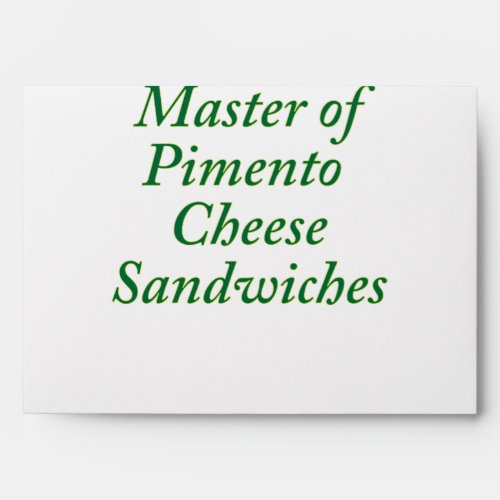Master Of Pimento Cheese Sandwiches Funny Golf Envelope
