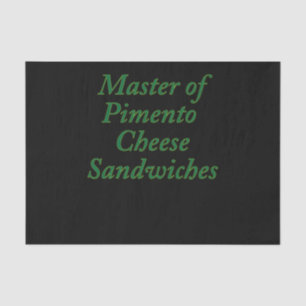 Master Of Pimento Cheese Sandwiches Funny Golf Tissue Paper