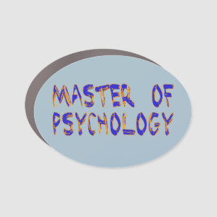 Master of Psychology Car Magnet