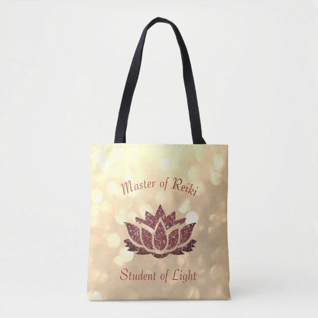 Master of Reiki Lotus design Tote Bag (Front)