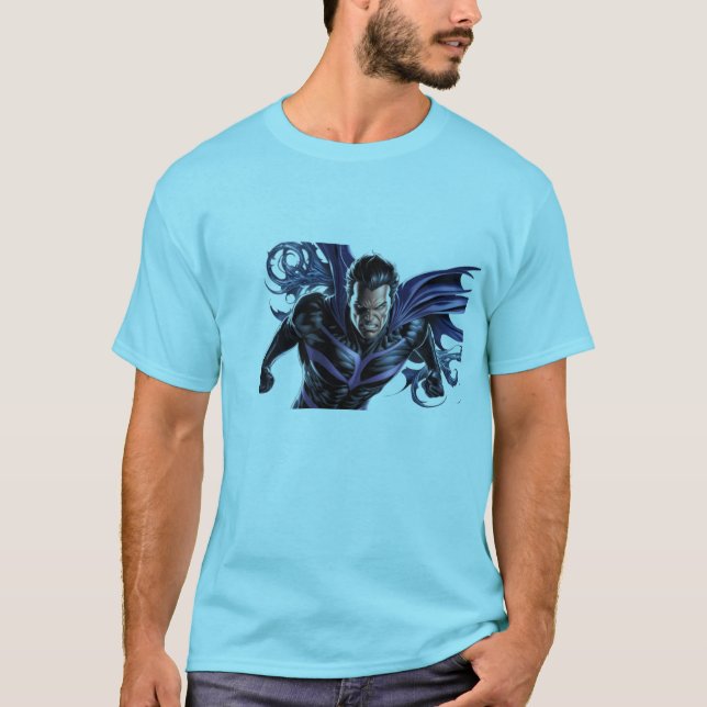 "Master of Shadows - Fear Manipulation Superhero  T-Shirt (Front)