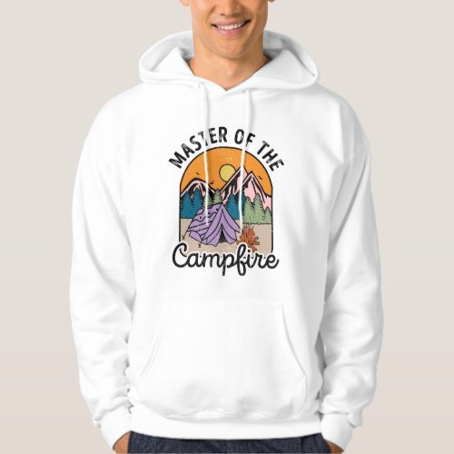 Master Of The Campfire Funny Camping Vintage Hoodie