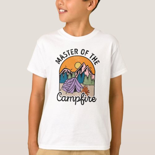 Master Of The Campfire Funny Camping Vintage T_Shirt