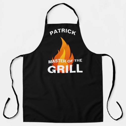 Master Of The Grill Personalized Dad Fathersday Apron