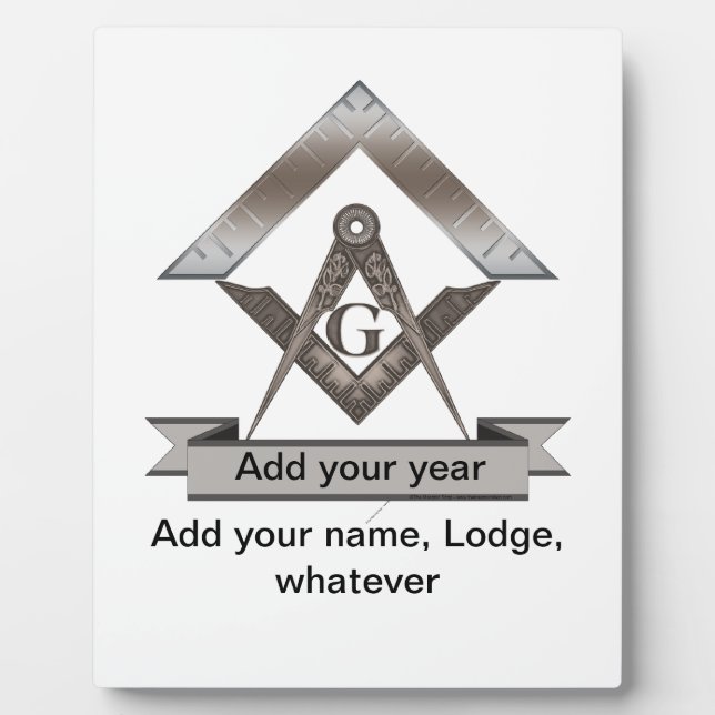 Master of the Lodge Plaque (Front)